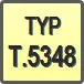 Piktogram - Typ: T.5348